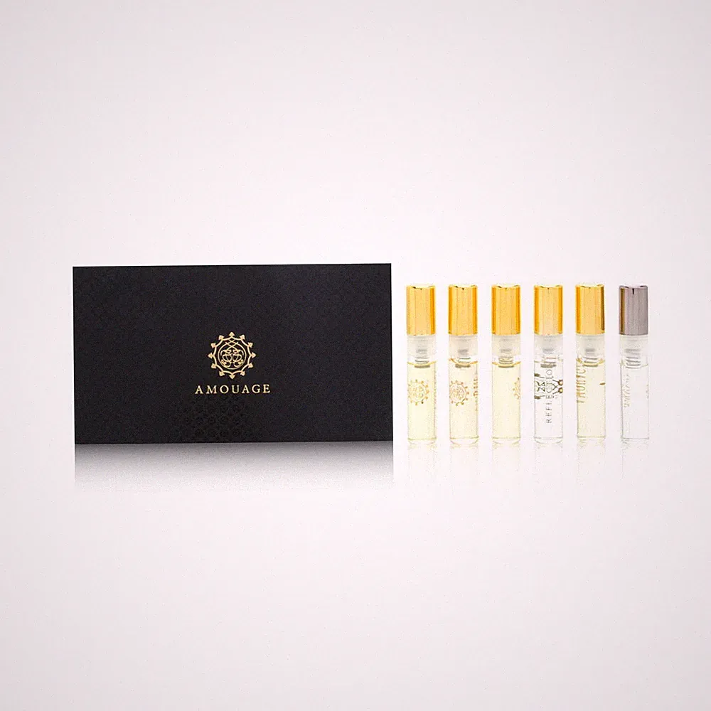 Amouage Fragrance Travel Minature Bottle Collection for Men 6 Piece Set New