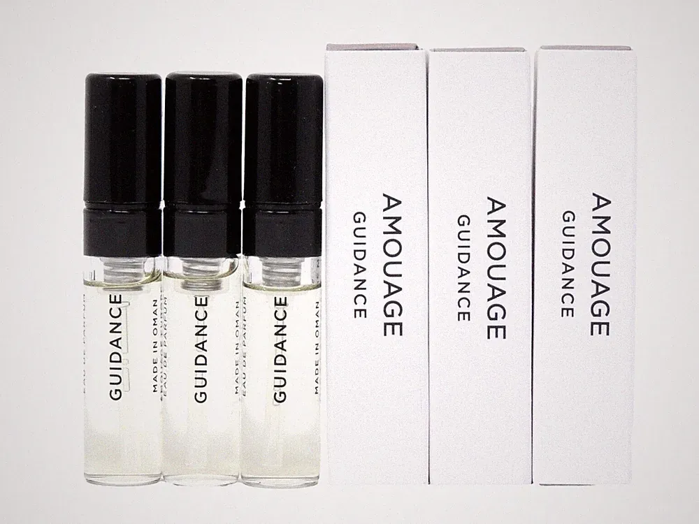 AMOUAGE GUIDANCE EDP 2.0ml .06fl oz x 3 COLOGNE PERFUME SPRAY SAMPLE VIALS