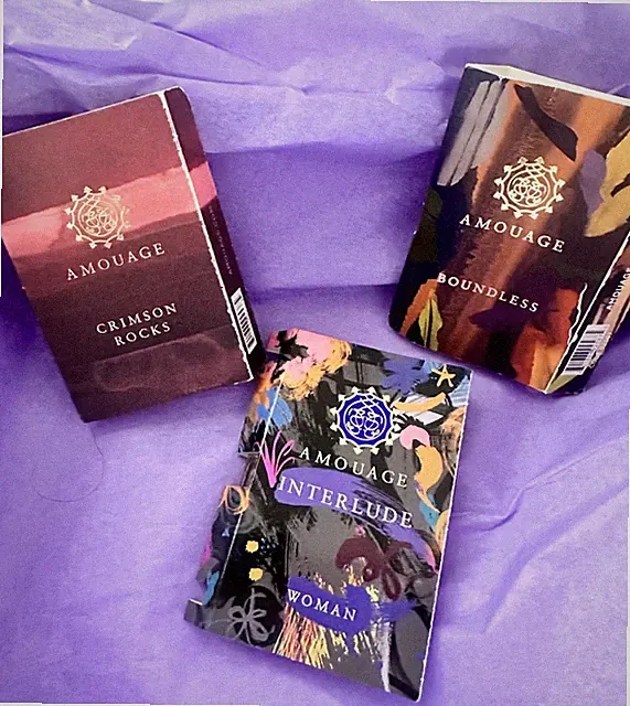 Amouage Perfume Bundle Sample Size 2ml Glass Spray Discovery Scent