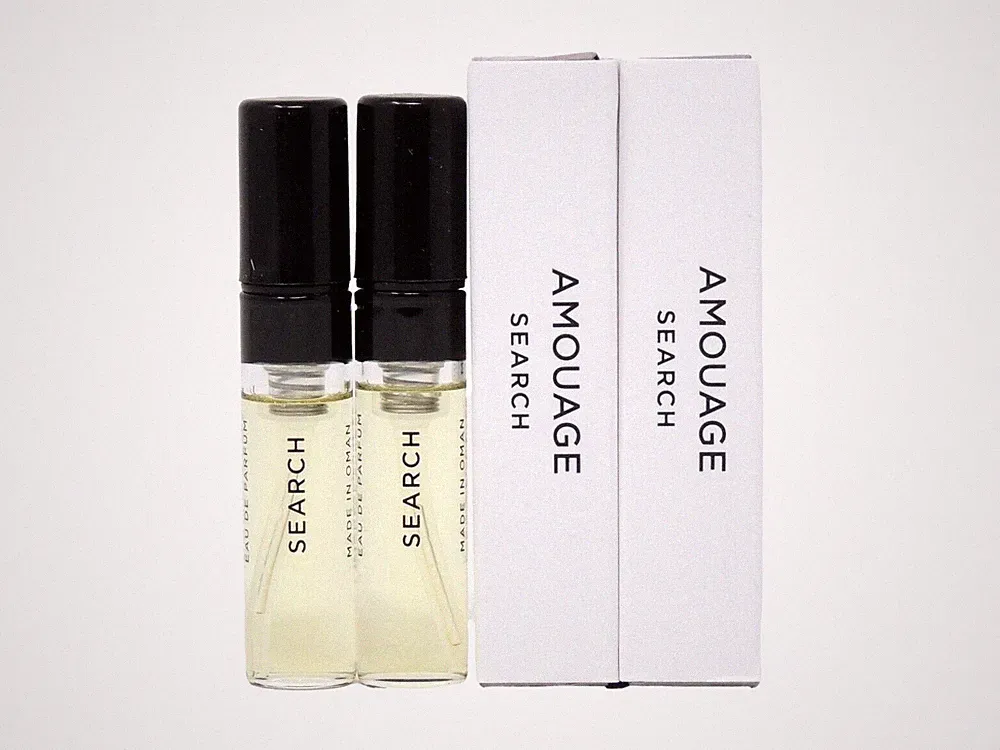 AMOUAGE SEARCH EDP 2.0ml .06fl oz x 2 COLOGNE PERFUME SPRAY SAMPLE VIALS