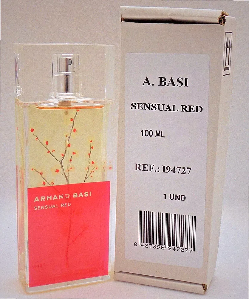 ARMAND BASI SENSUAL RED FOR WOMEN EAU DE TOILETTE SPRAY 100 ML / 3.4 OZ. NEW (T)